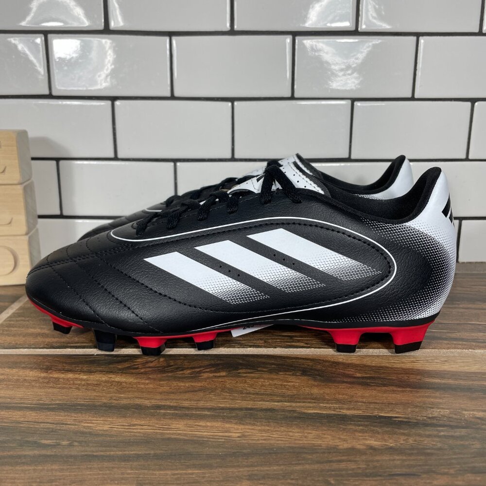 adidas Goletto IX FG MG Soccer Shoes Mens 6.5 Black White Futbol Cleats NEW